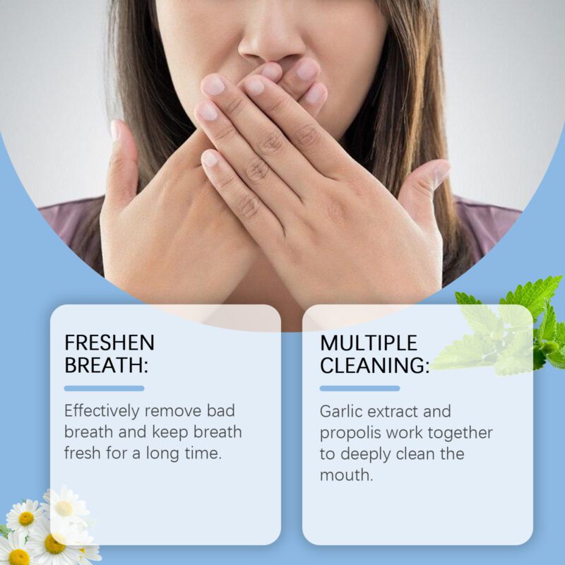 Daily Mouthwash - Bad Breath Relief, Teeth Care & Fresh Beauty, Mild Formula - Image 3