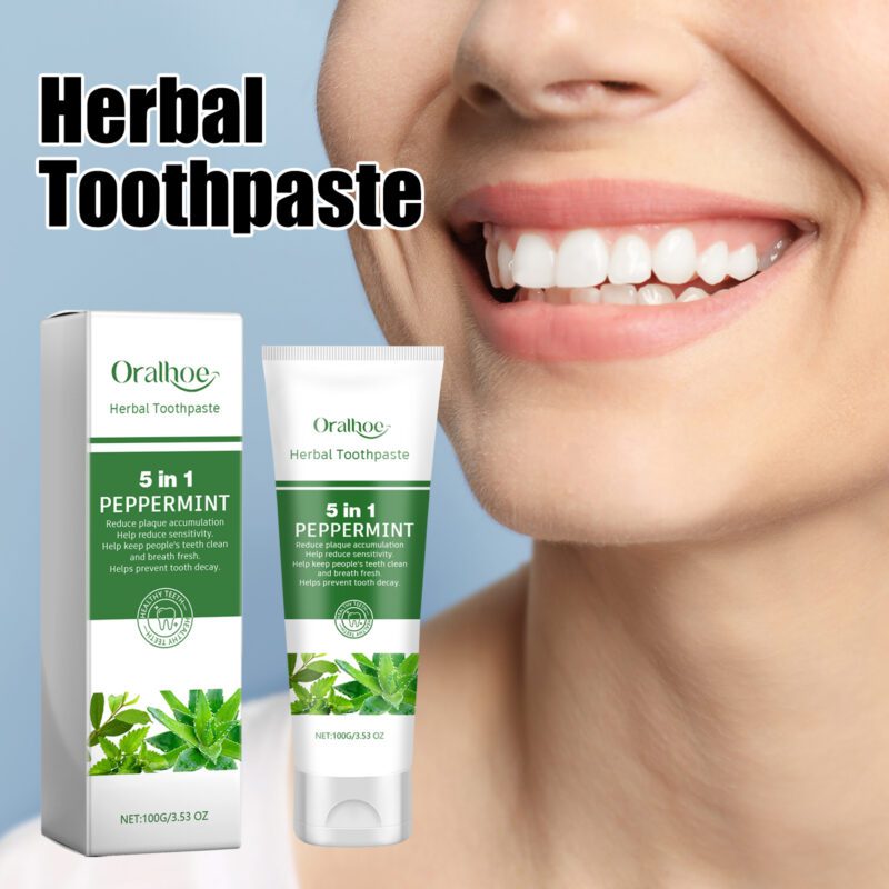 Aloe Whitening Toothpaste - Odor/Stain Removal, Fresh Breath & Teeth Brightening, Toothpaste - Image 2