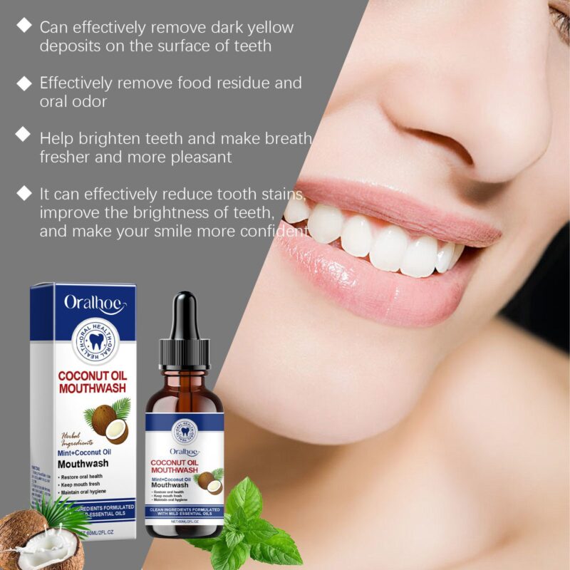 Oralhoe Coconut Oil Mouthwash - Oral Hygiene & Fresh Breath - Image 3
