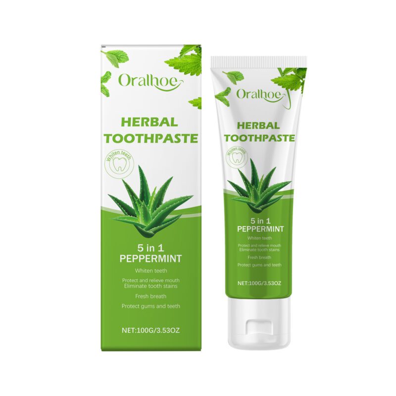 Aloe Vera Toothpaste - Gentle Odor/Stain Removal, Brightening & Oral Care, Toothpaste