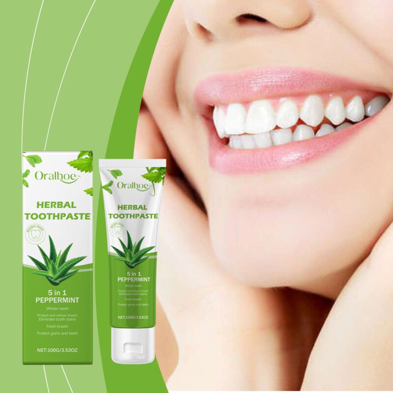 Aloe Vera Toothpaste - Gentle Odor/Stain Removal, Brightening & Oral Care, Toothpaste - Image 2