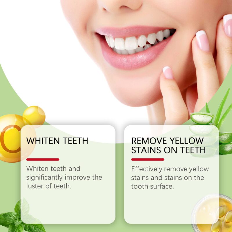 Aloe Vera Toothpaste - Gentle Odor/Stain Removal, Brightening & Oral Care, Toothpaste - Image 3