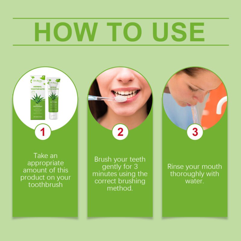 Aloe Vera Toothpaste - Gentle Odor/Stain Removal, Brightening & Oral Care, Toothpaste - Image 6
