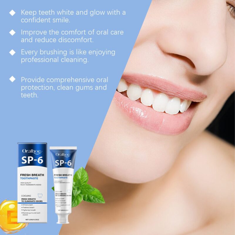 Oralhoe Mint Toothpaste - Gentle Stain and Odor Removal, Oral Hygiene Care - Image 3