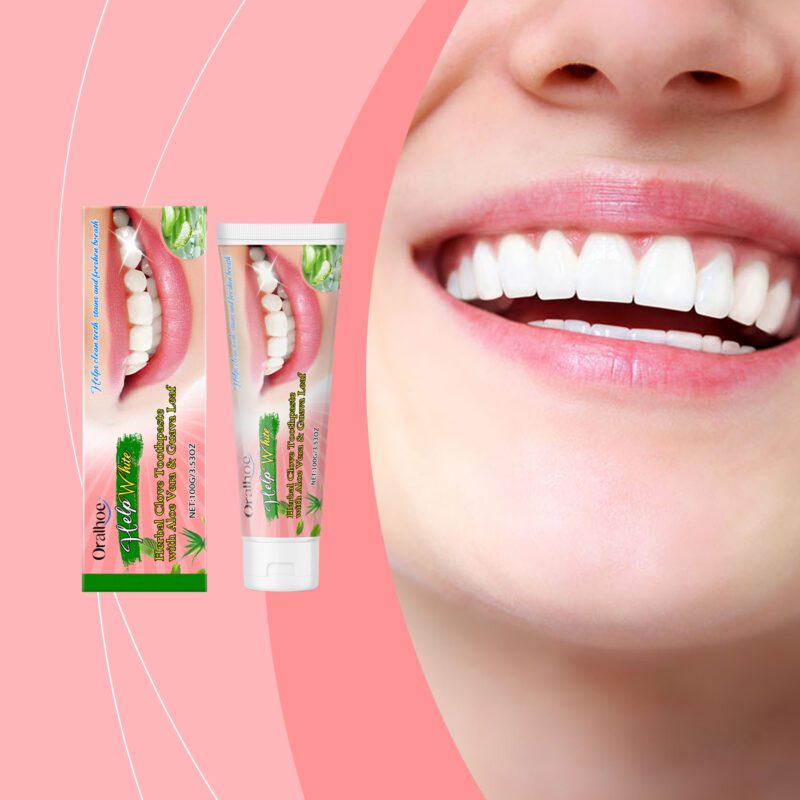 Brightening Toothpaste - Herbal Stain Removal, Fresh Breath & Teeth Whitening, Oral Care - Image 2