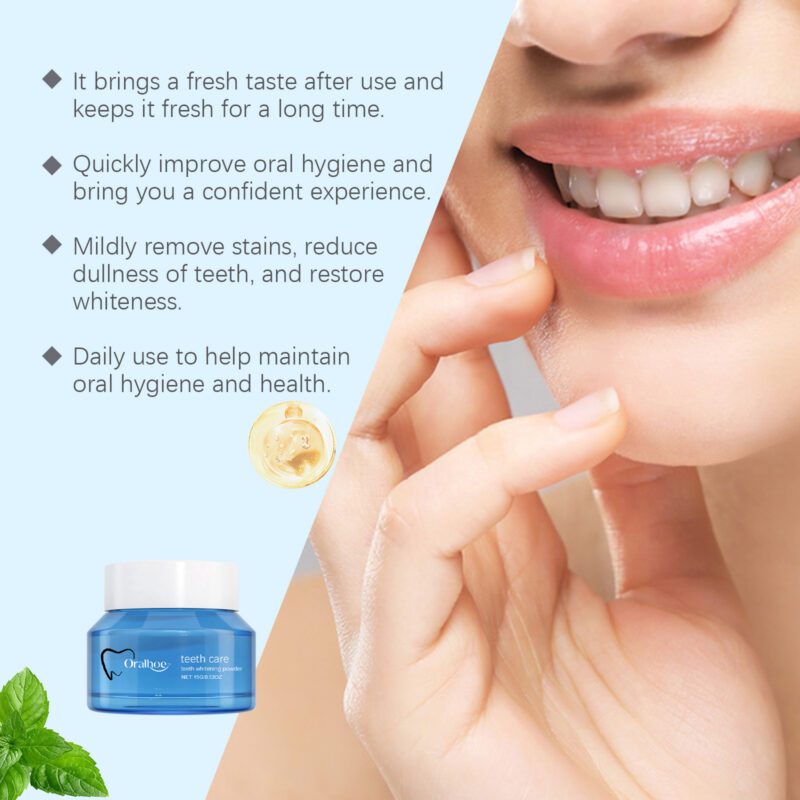 Tooth Cleaning Powder - Gentle Stain Removal, Fresh Breath & Dental Care, Oral Powder - Image 4