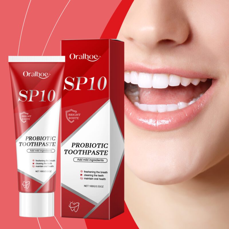 Tooth Brightening Toothpaste - Yellow Stain Removal, Fresh Mouth & Mint Care, Toothpaste