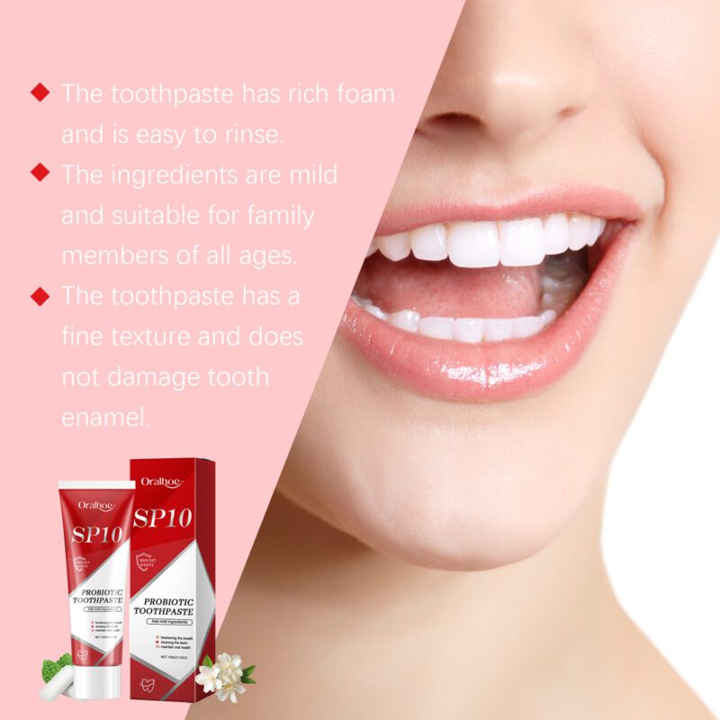 Tooth Brightening Toothpaste - Yellow Stain Removal, Fresh Mouth & Mint Care, Toothpaste - Image 2