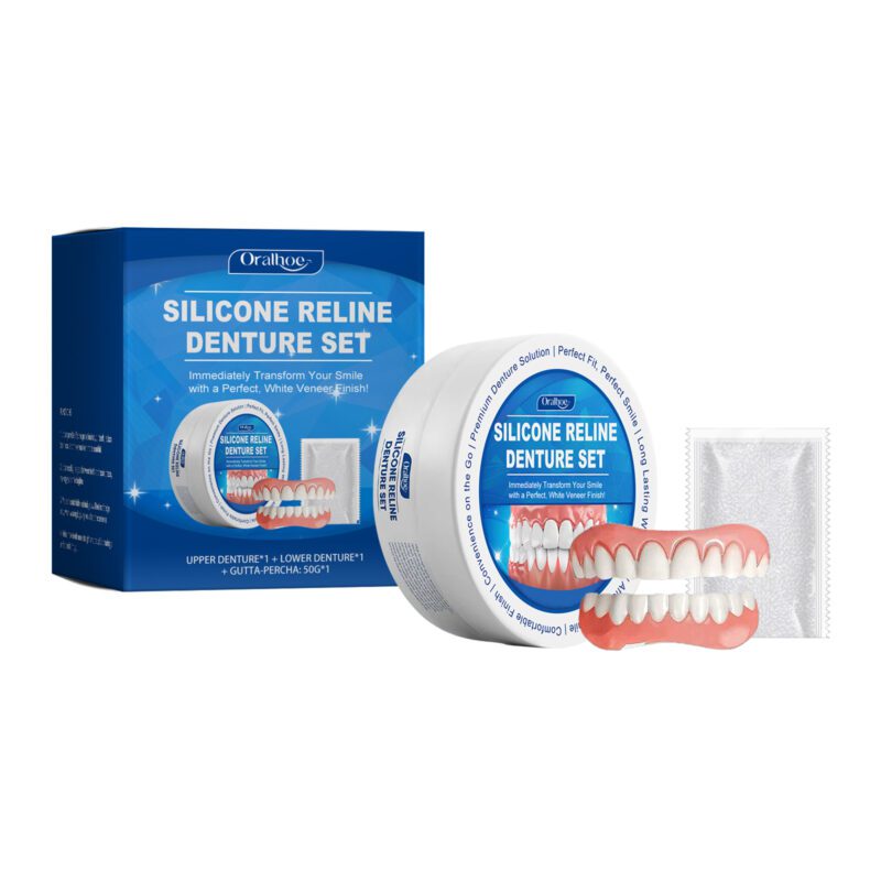 Full Denture Set - Smile Appearance Enhancement, Comfort Material & Complete Denture Kit