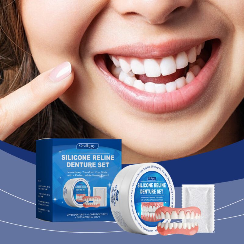 Full Denture Set - Smile Appearance Enhancement, Comfort Material & Complete Denture Kit - Image 2