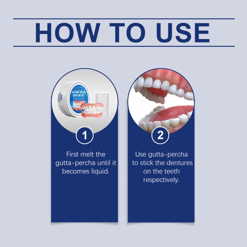 Full Denture Set - Smile Appearance Enhancement, Comfort Material & Complete Denture Kit - Image 6