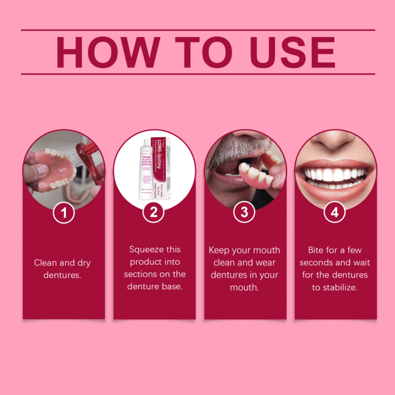Denture Fixing Adhesive - Improved Comfort, Gum Care & Thermoplastic Fixation, Denture Adhesive - Image 3