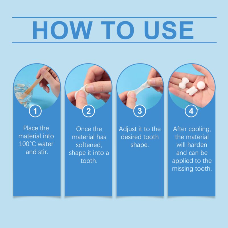 Solid Dental Glue Particles - Temporary Fillings, Denture Props & Teeth Modification, Glue Particles - Image 6